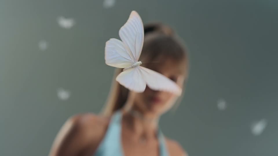 Butterfly, on the lips