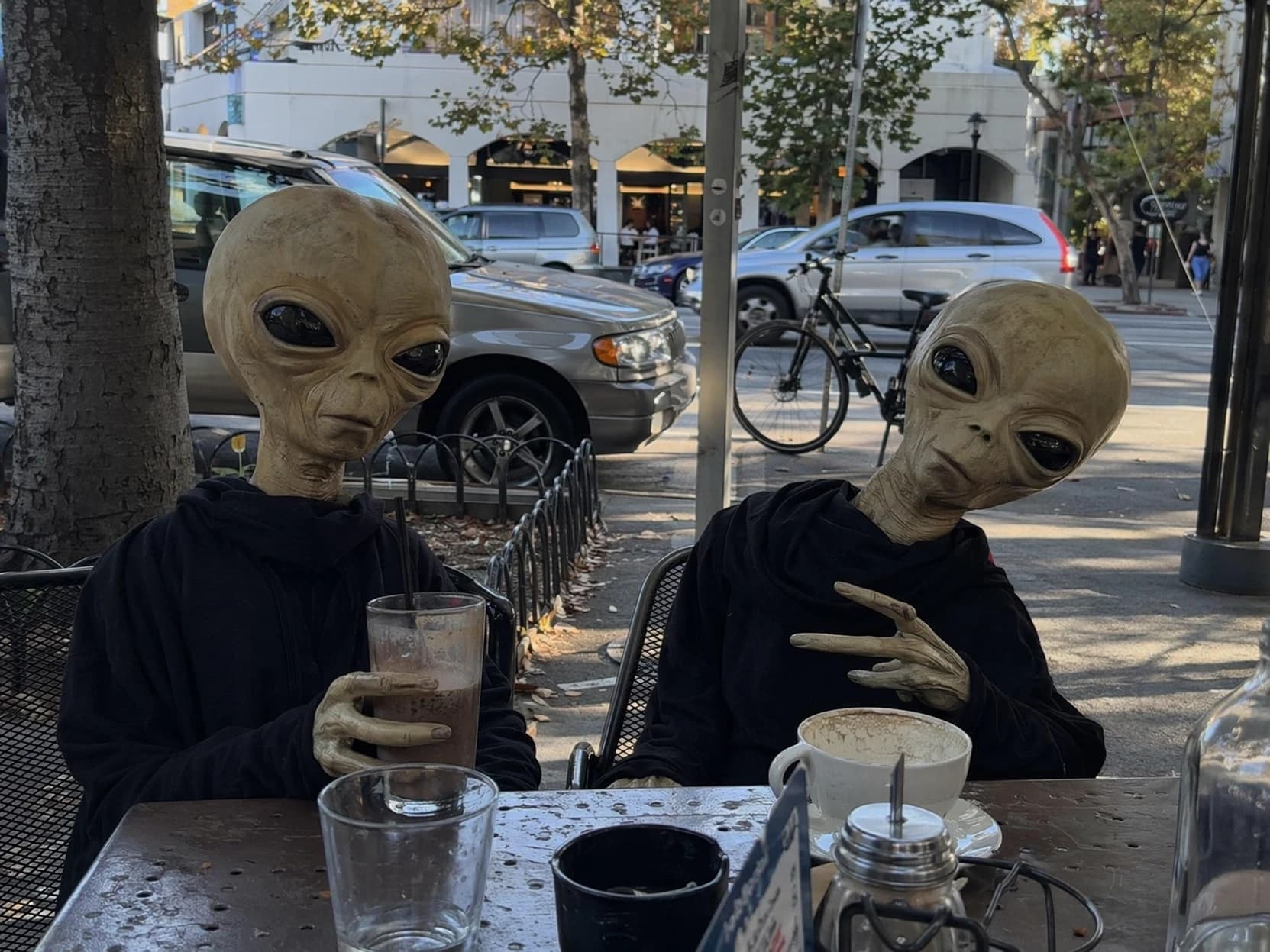 Coffee, two visitors