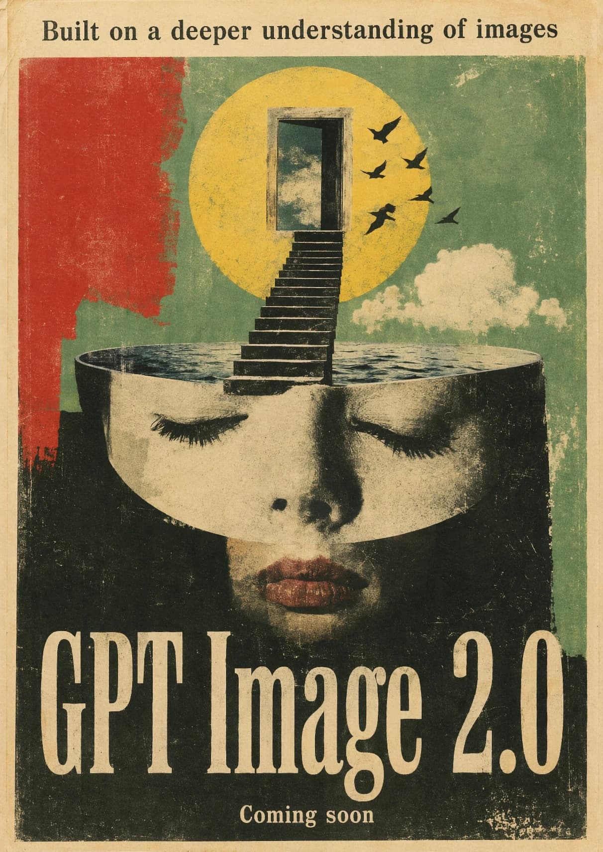 Czech collage poster